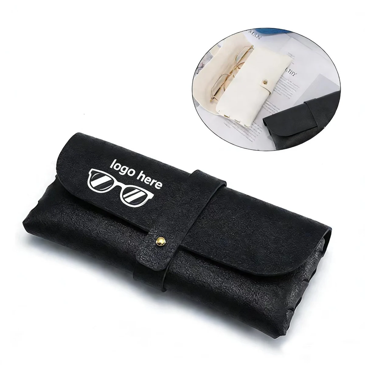 Faux Leather Eyeglasses Case 1