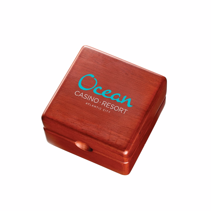 CEDAR CREEK® MAHOGANY DESK CLOCK & COMPASS