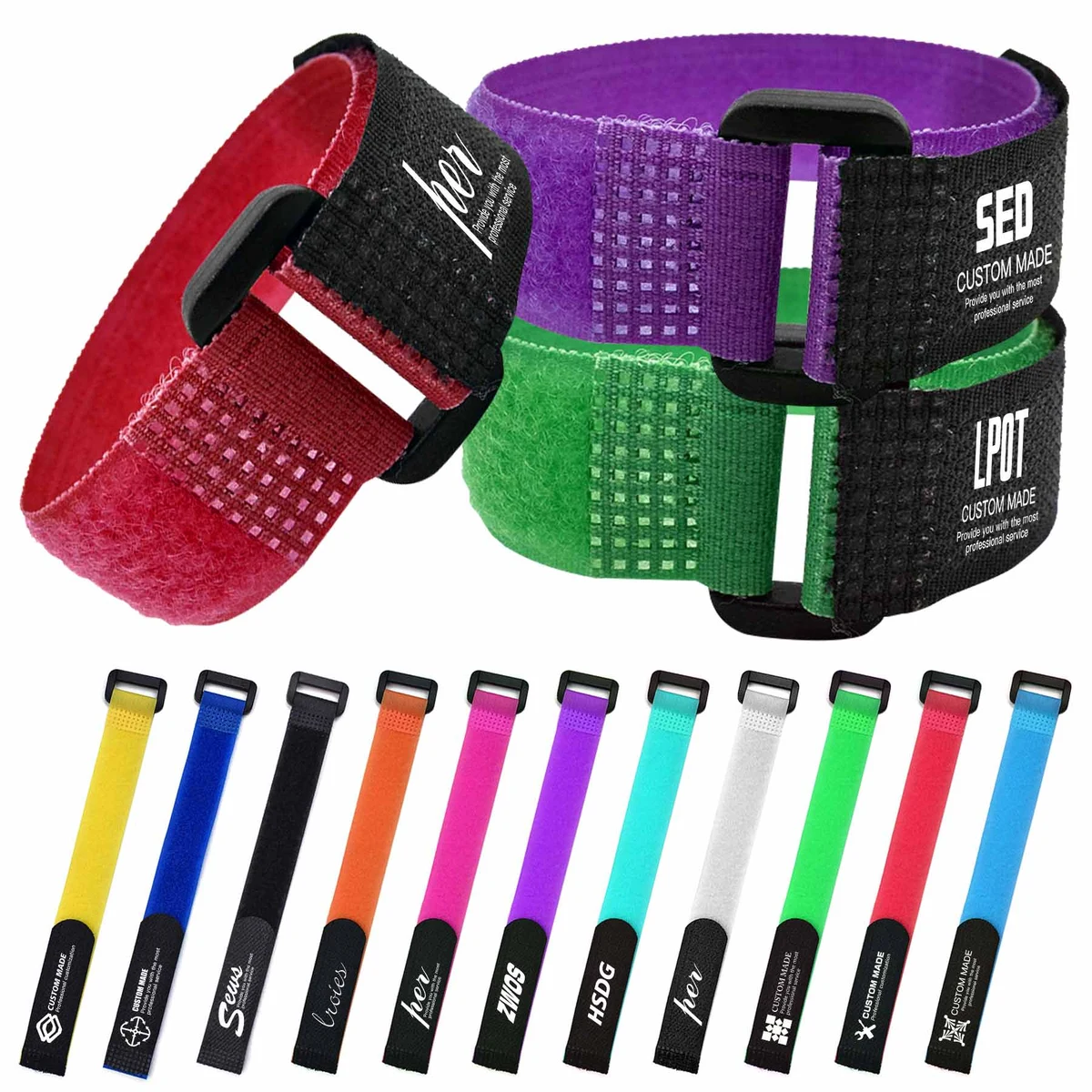 Multi-Purpose Velcro Cable Ties with Buckle 1