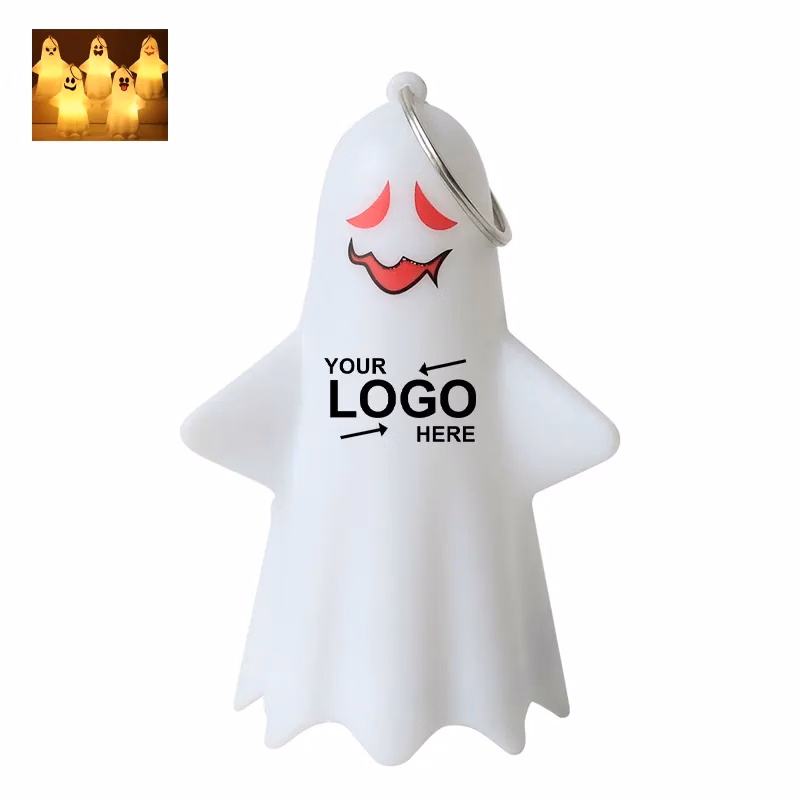 Halloween Ghost Light Keychain