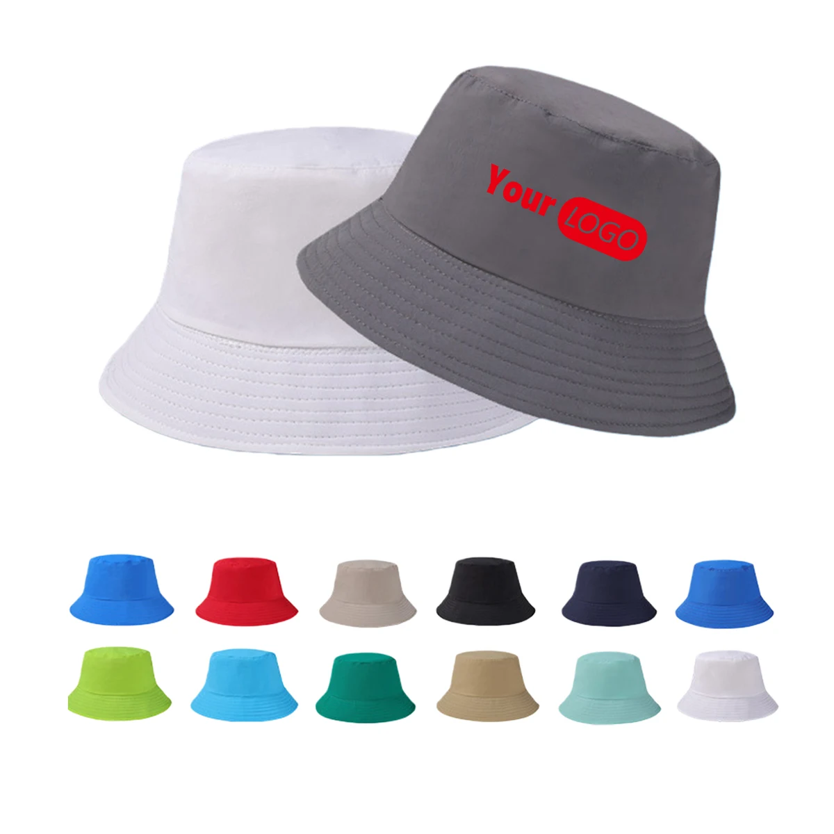 Custom Logo Casual Bucket Hat 1