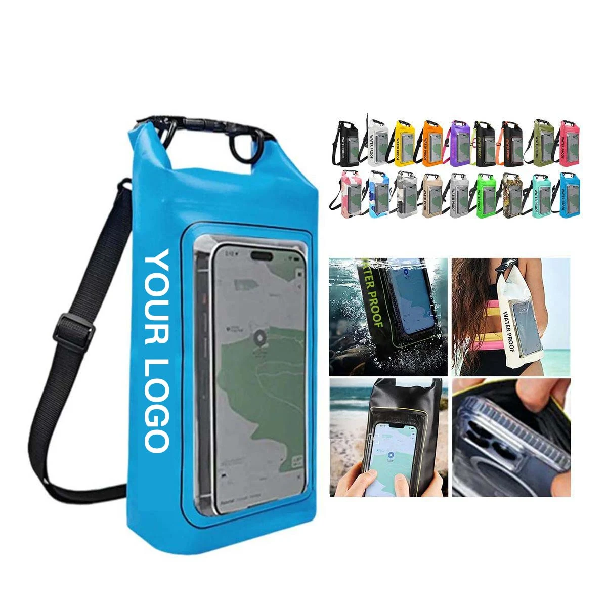 PVC Shoulder Bag with Adjustable Strap 1