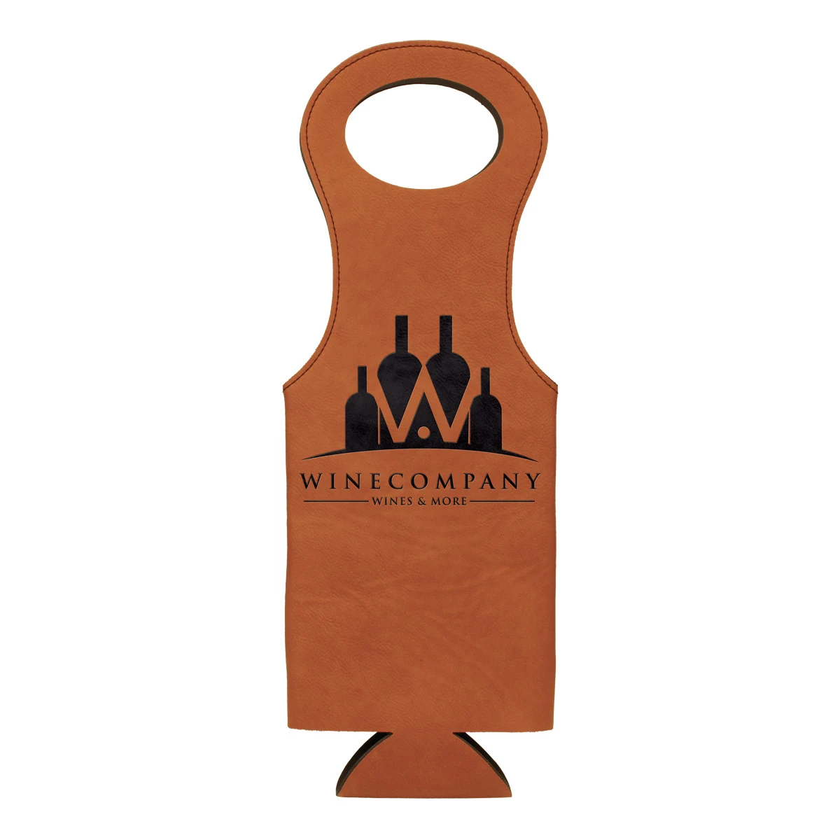 Rawhide Leatherette Wine Bag 1
