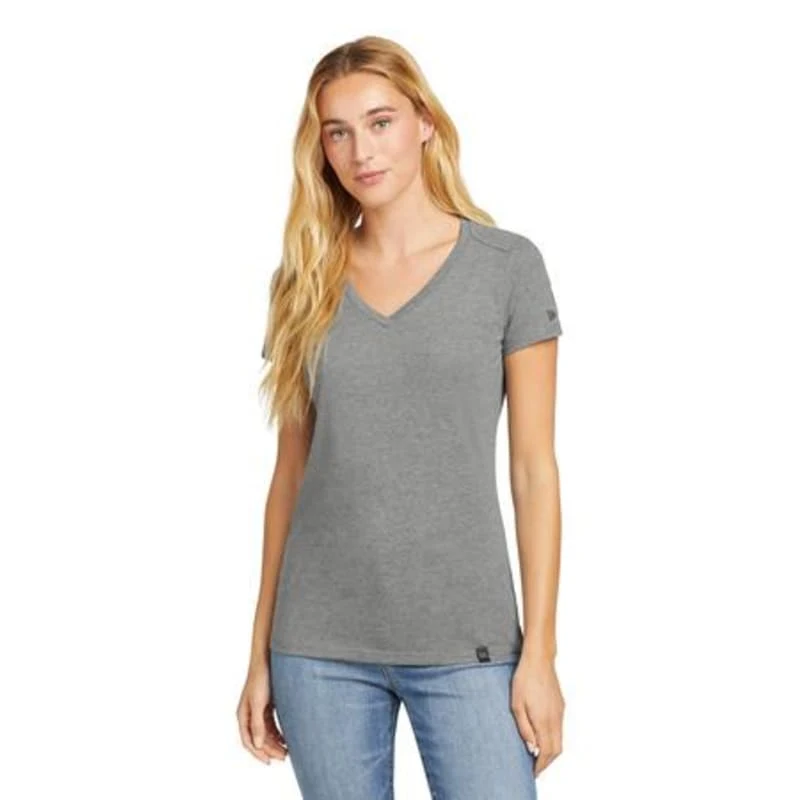 New Era Women's Heritage Blend V-Neck Tee. 1