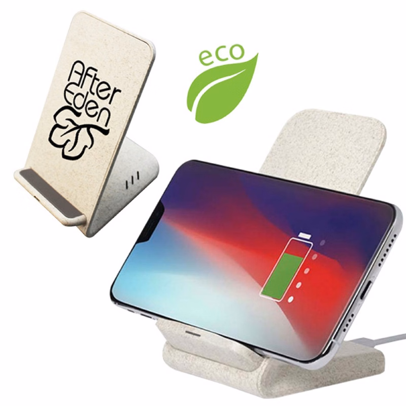 Wheat Straw Fast Wireless Charging Phone Stand