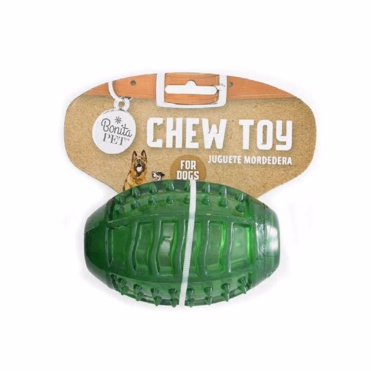 Football Chew Toys - Green 4"