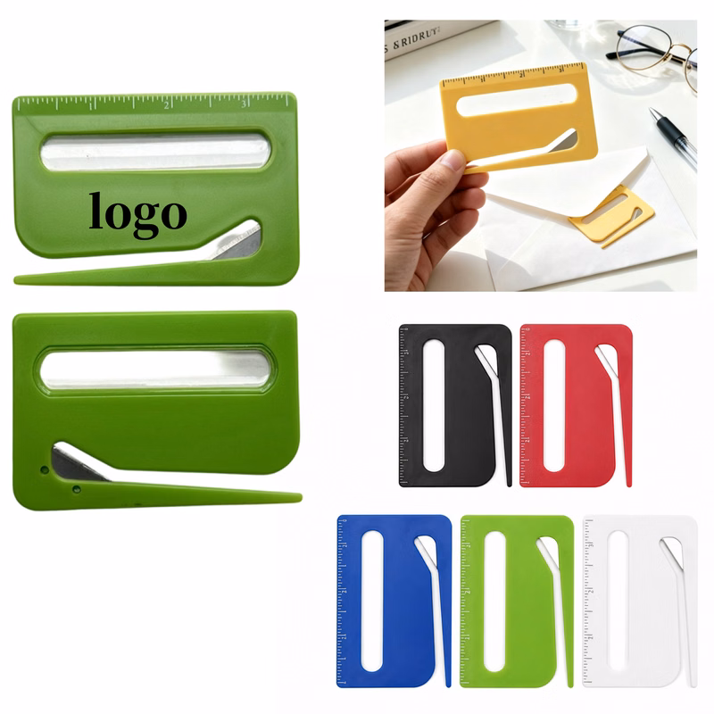 Plastic Envelope Opener With Ruler