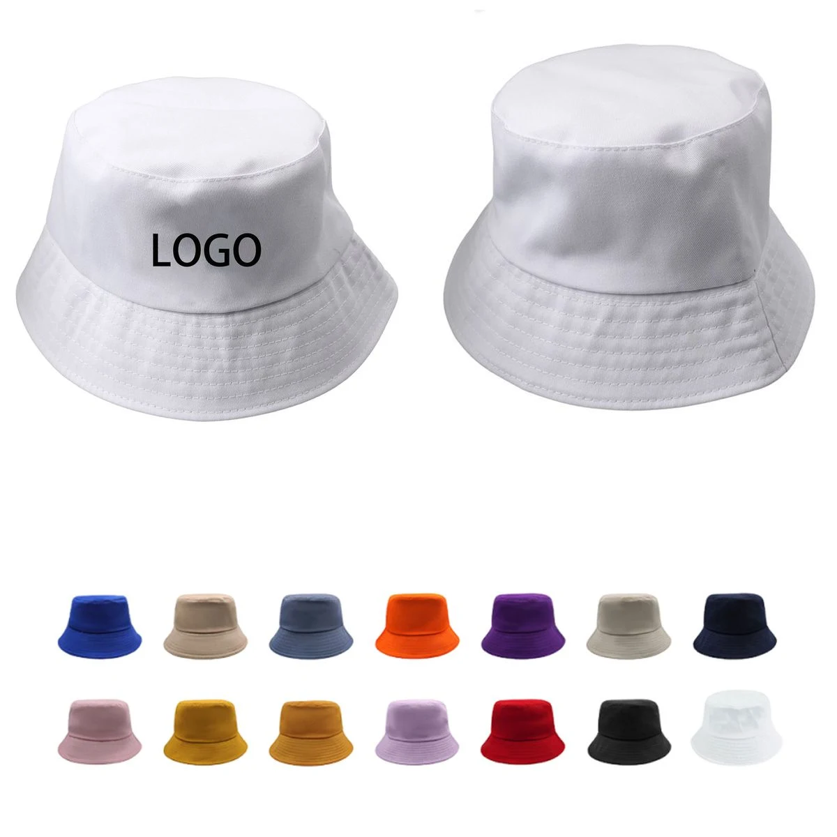Full Color Pure Cotton Summer Kid Bucket Hat 1