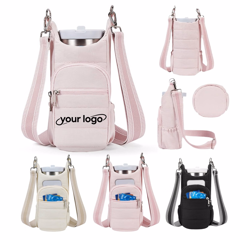 Foldable Crossbody Water Bottle Bag