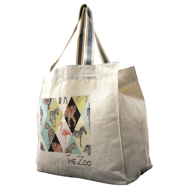 Super Sale- Big Bottom Cotton Tote, custom tote bag with logo imprint 1