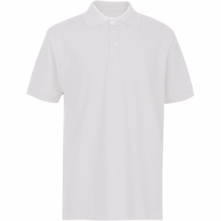 Youth Polo Shirts - White Size 7/8 (S)