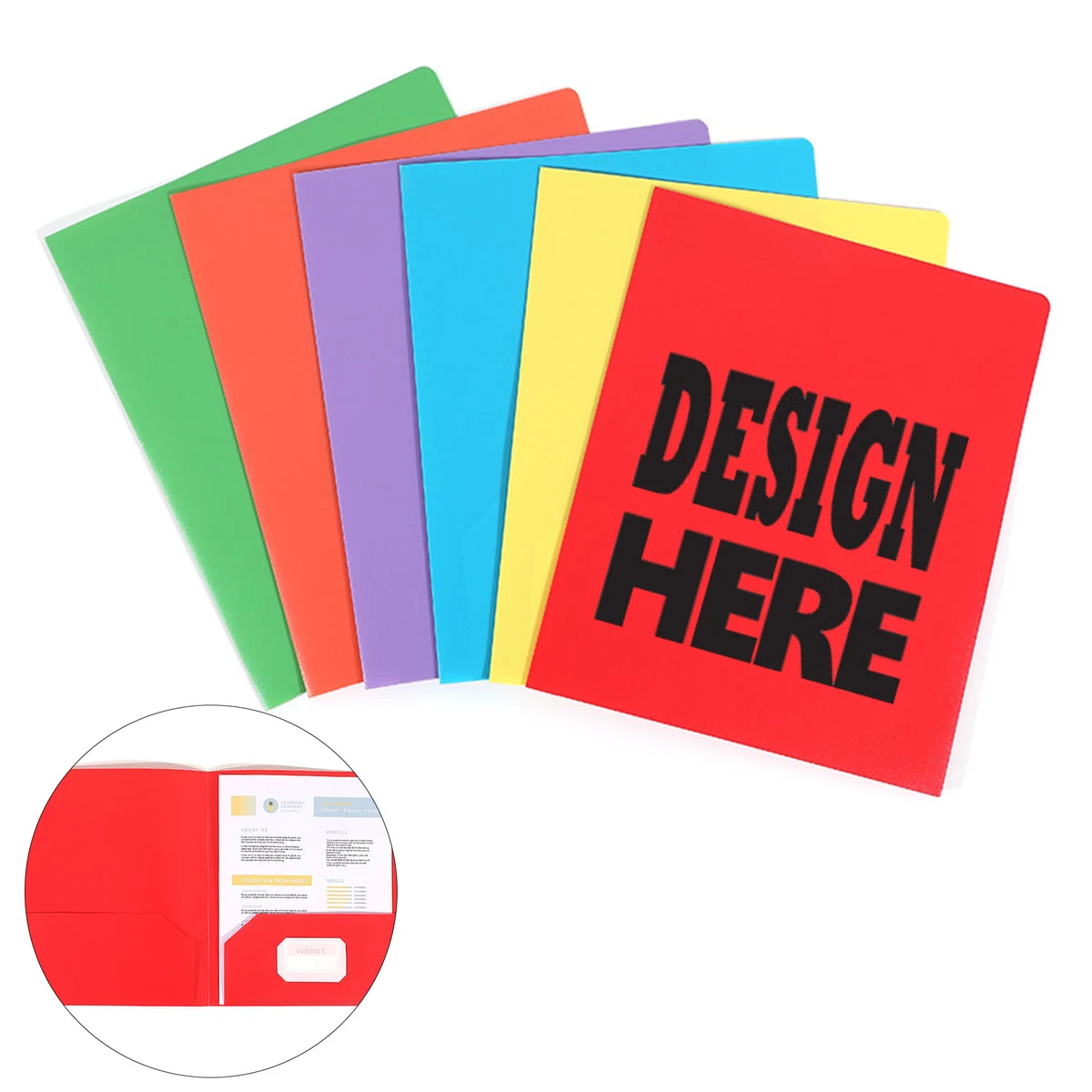 Letter Size Double Pocket File Folder 1