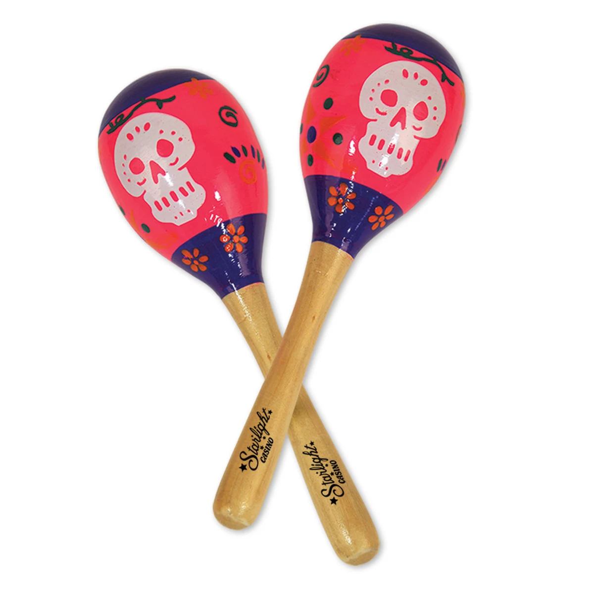 Day Of The Dead Maracas w/ Custom Direct Pad Print 1