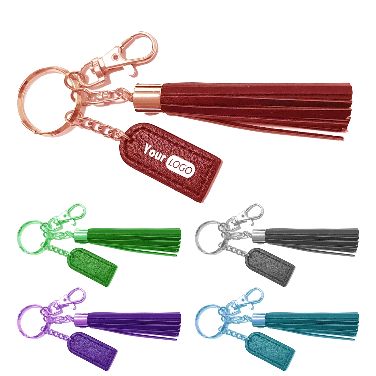 Polyurethane Personalized Tassel Key Ring 1