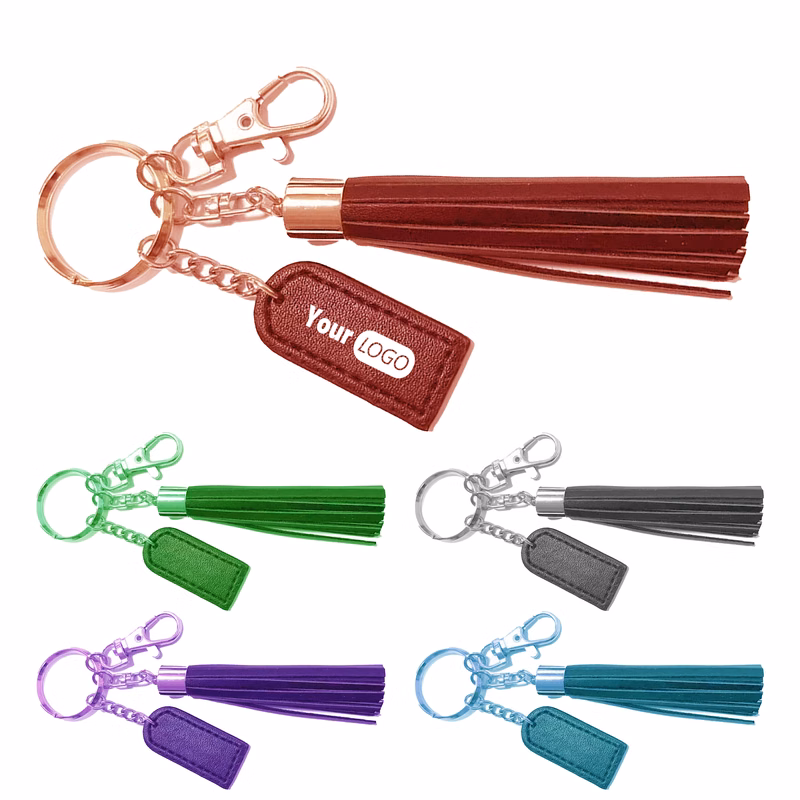 Polyurethane Personalized Tassel Key Ring