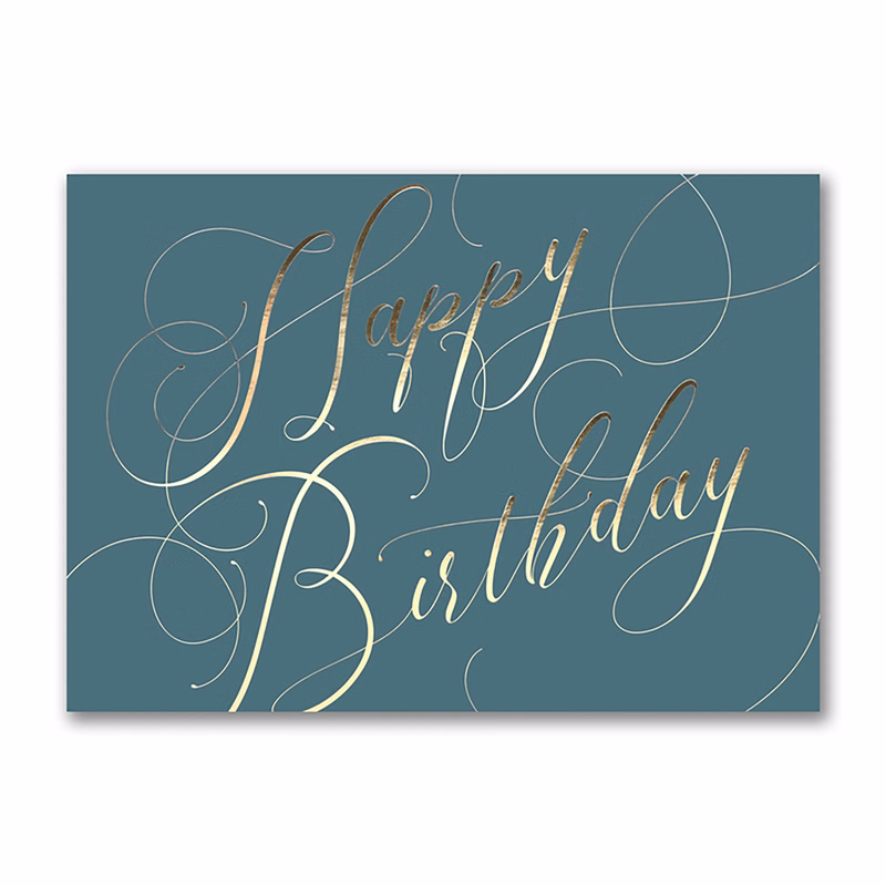 Happy Birthday Script Card