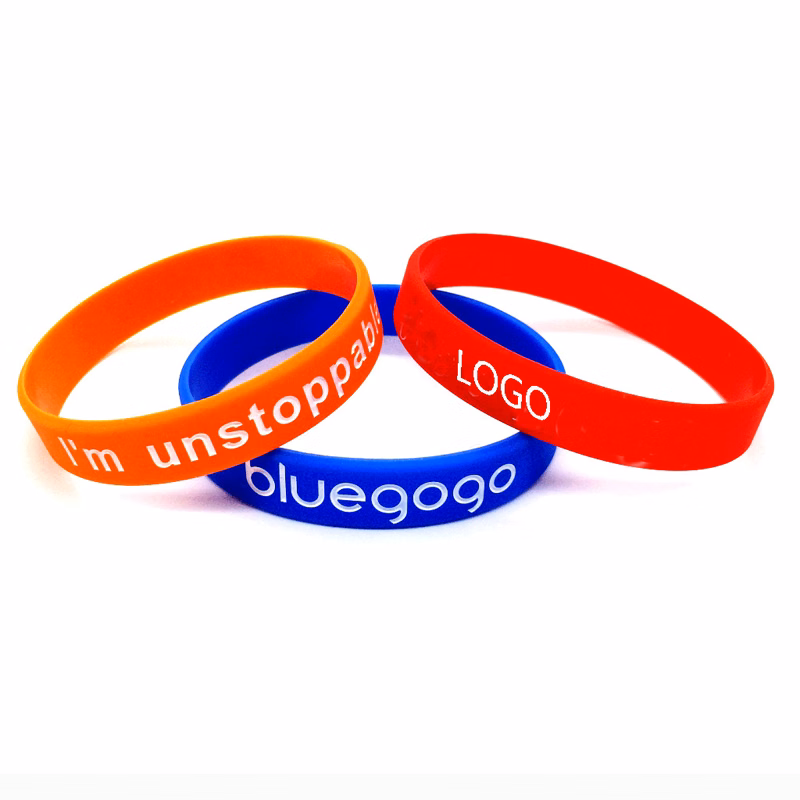 Debossed Motivational Silicone Wristbands