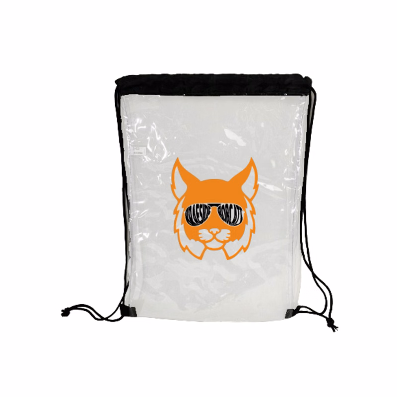 The 13" x 19" Clear Drawstring Backpack