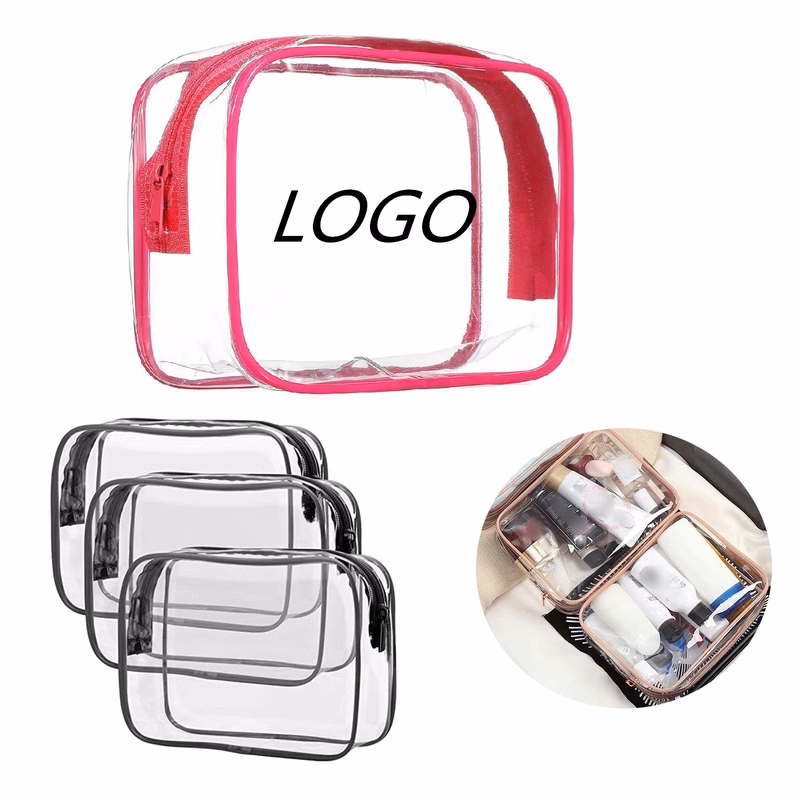 Transparent PVC Zipper Cosmetic Bag