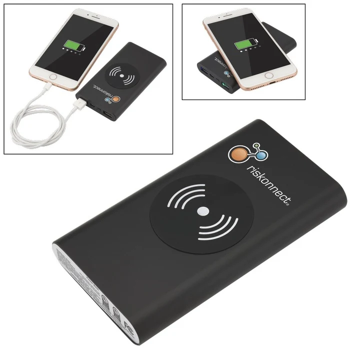 UL Cert Tri-Way Wireless & Power Bank 10,000mAh 1