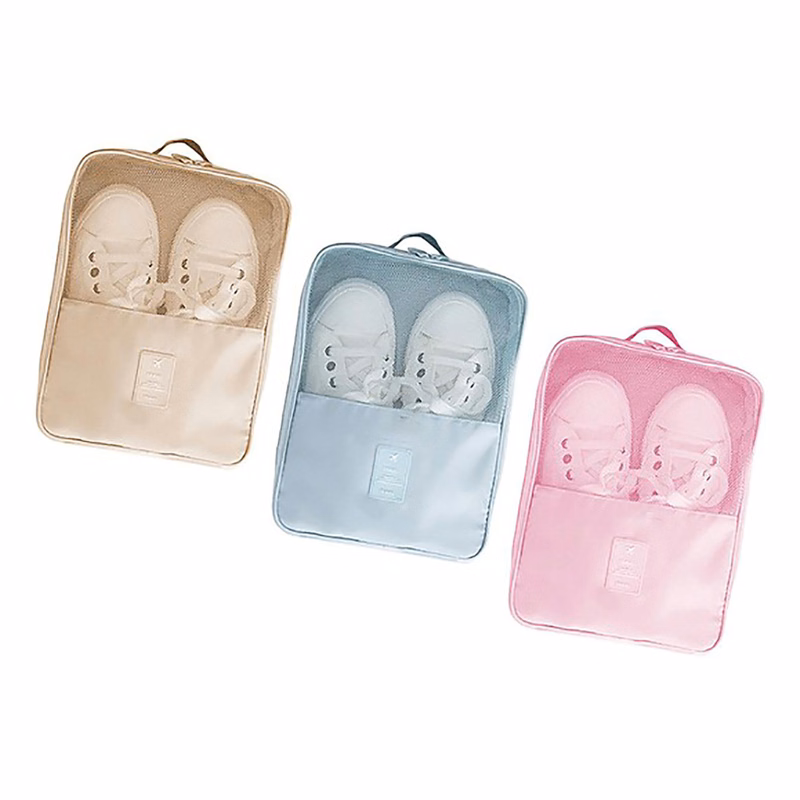 Double-Layer Travel Shoe Bag Nylon