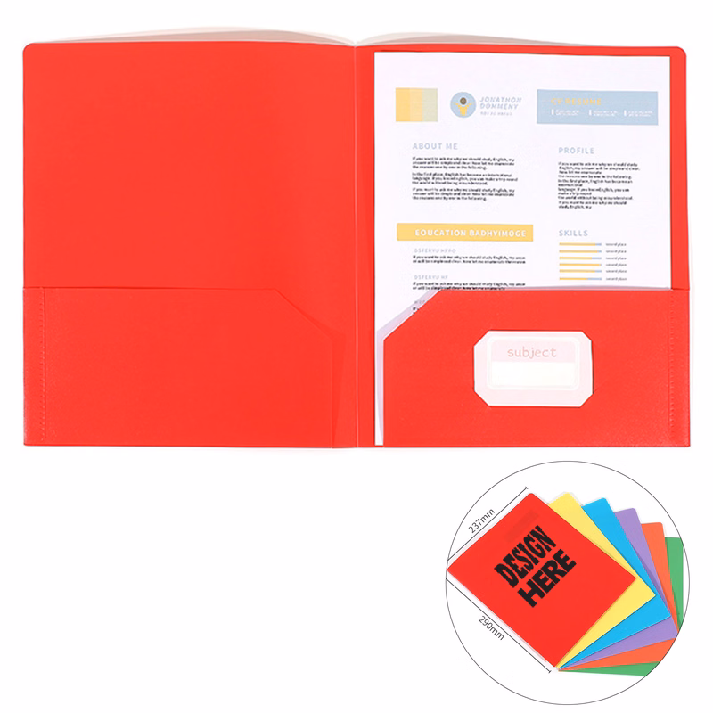 Poly File Folder With Twin Pockets