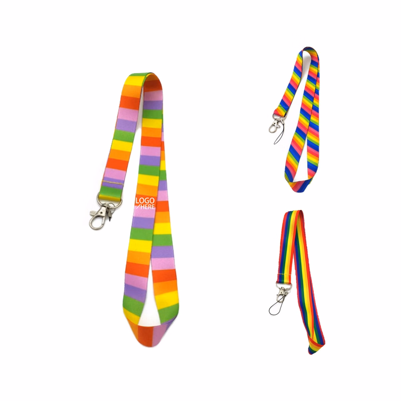 Polyester Rainbow Cartoon Phone Strap