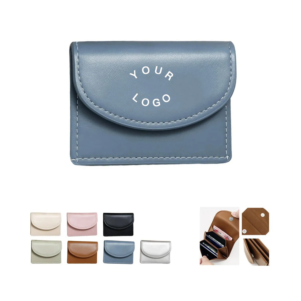 PU Coin Purse with Multiple Pockets and 4.3 Inch Size 1