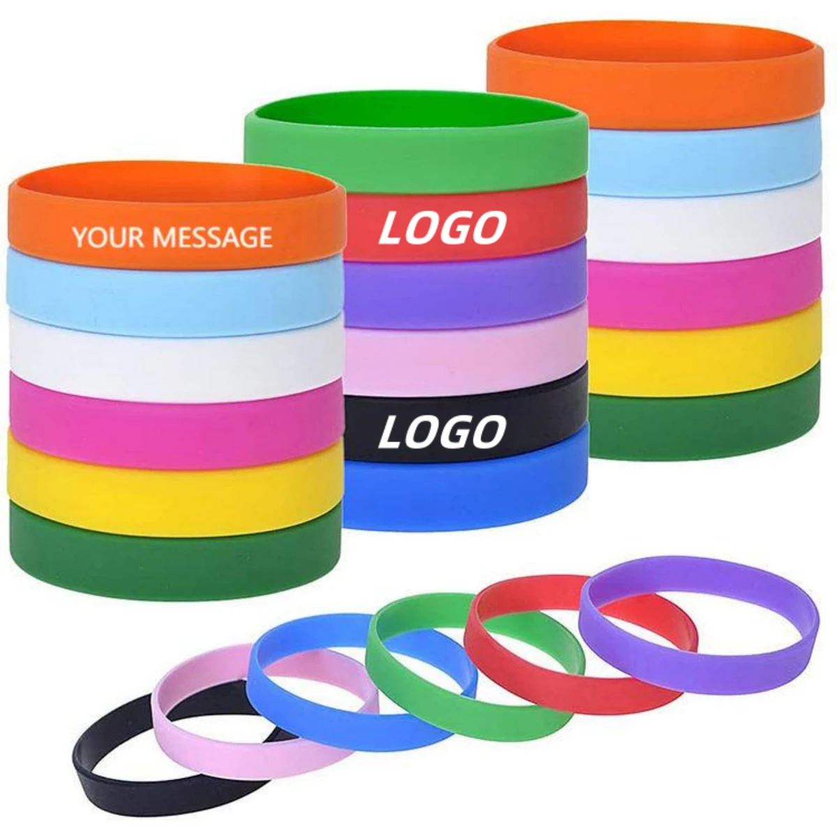 Rubber Wristbands With Message Or Logo 1