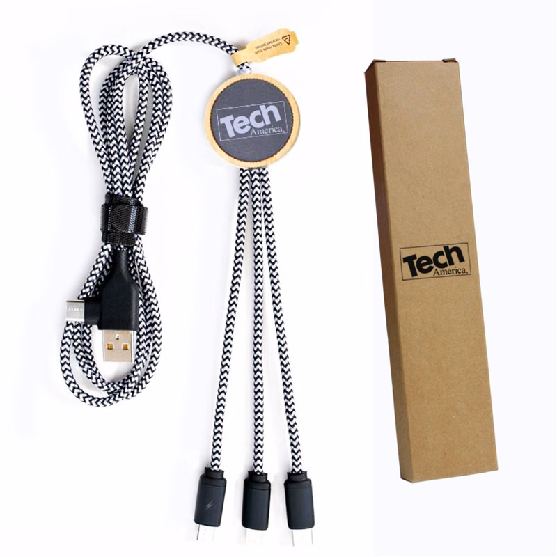 EcoCharge Multifunction Charging Cable with LED and Eco-Friendly Materials