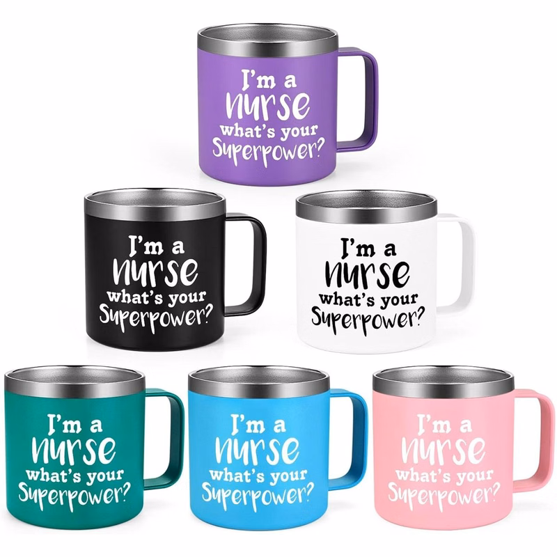 Stainless Steel Insulated Tumbler, Coffee Mug 14oz Vacuum Insulated Stainless Steel Cup