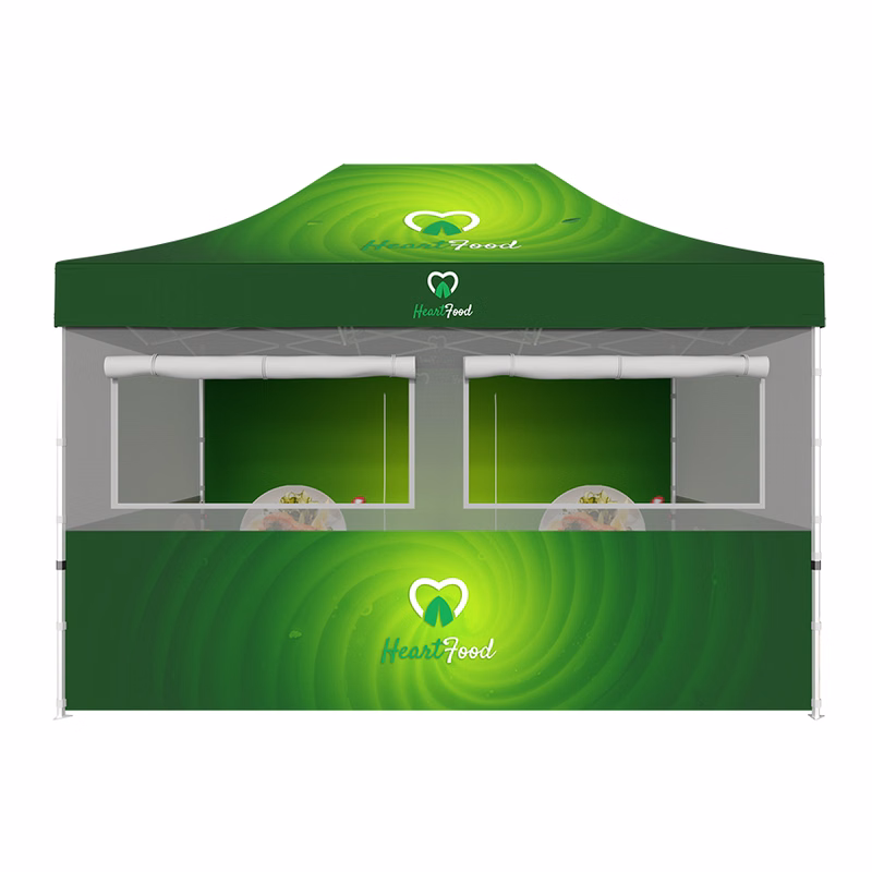 10'x15' Food Vendor Tent Kit - 1 Side Imprint