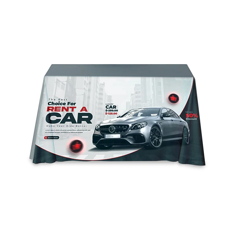 4' Monza™ Tablecloth, Dye Sublimation Print 1