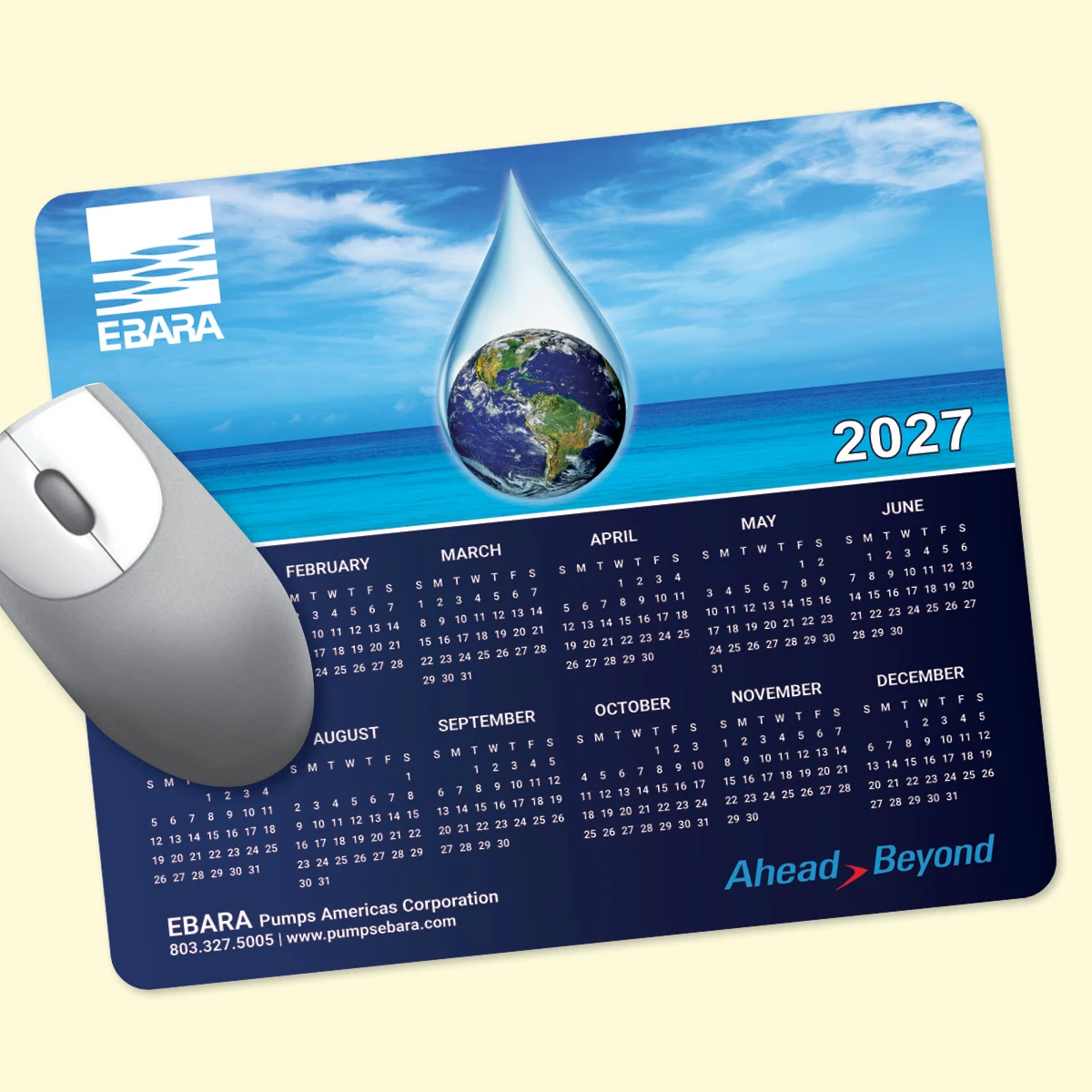 Vynex Heavy Duty 8"x9.5"x1/16" Calendar Mouse Pad 1
