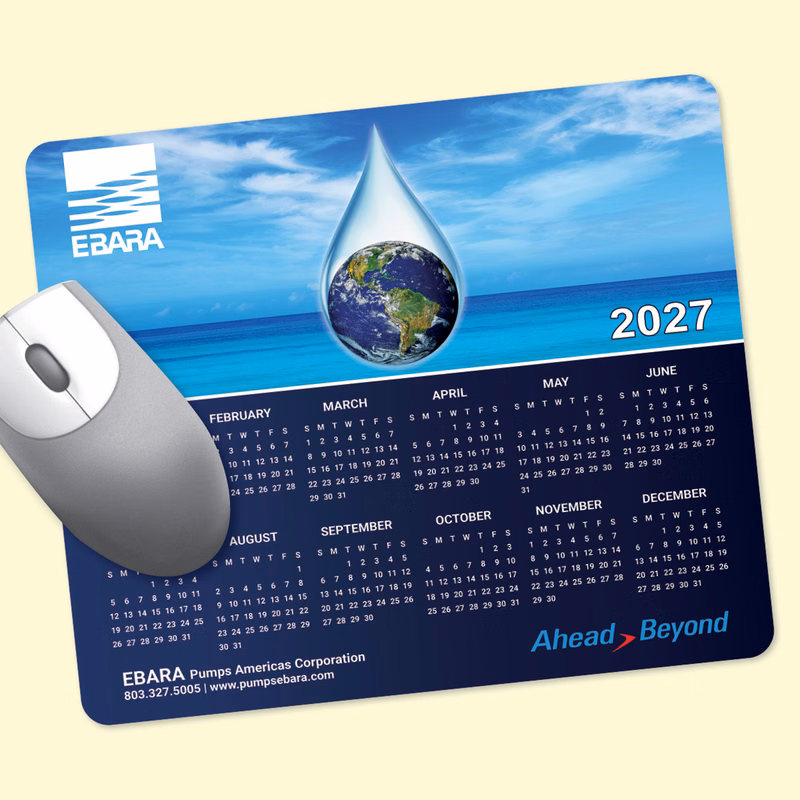 Vynex Heavy Duty 8"x9.5"x1/16" Calendar Mouse Pad