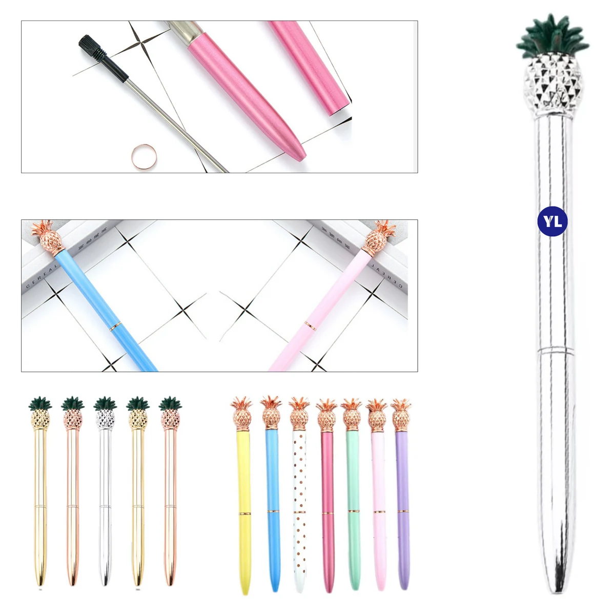 Pineapple-Design Metal Pen 1