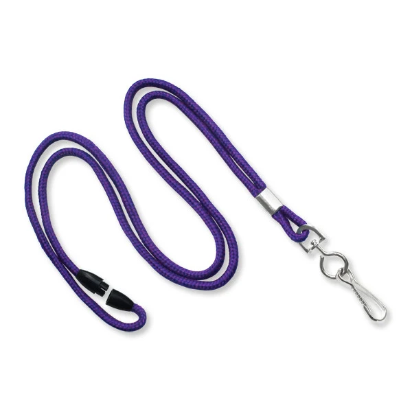 1/8" Breakaway Blank Lanyard w/Swivel Hook (Purple) 1