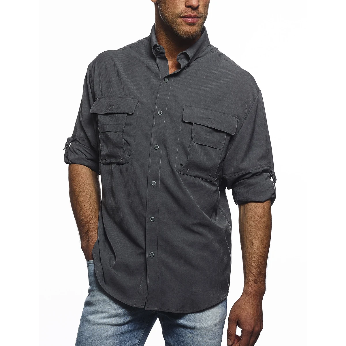 Men's Long Sleeve Fishing Shirt 1