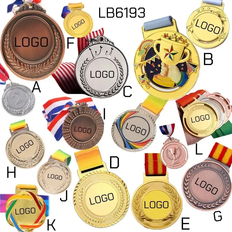 Lot Winner Metal Medals with Neck Ribbons Trophy Award 1