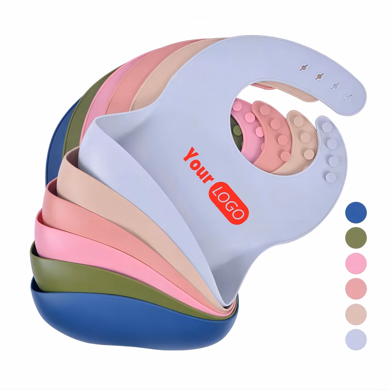 Silicone Baby Bib MOQ 50 PCS