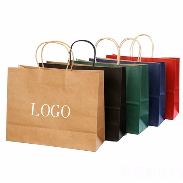 Natural Kraft Paper Shopping Bag with Handles