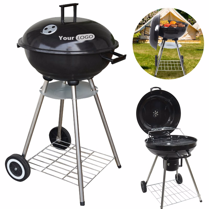 Vitreous Enamel Outdoor Camping Portable Barbecue Grill