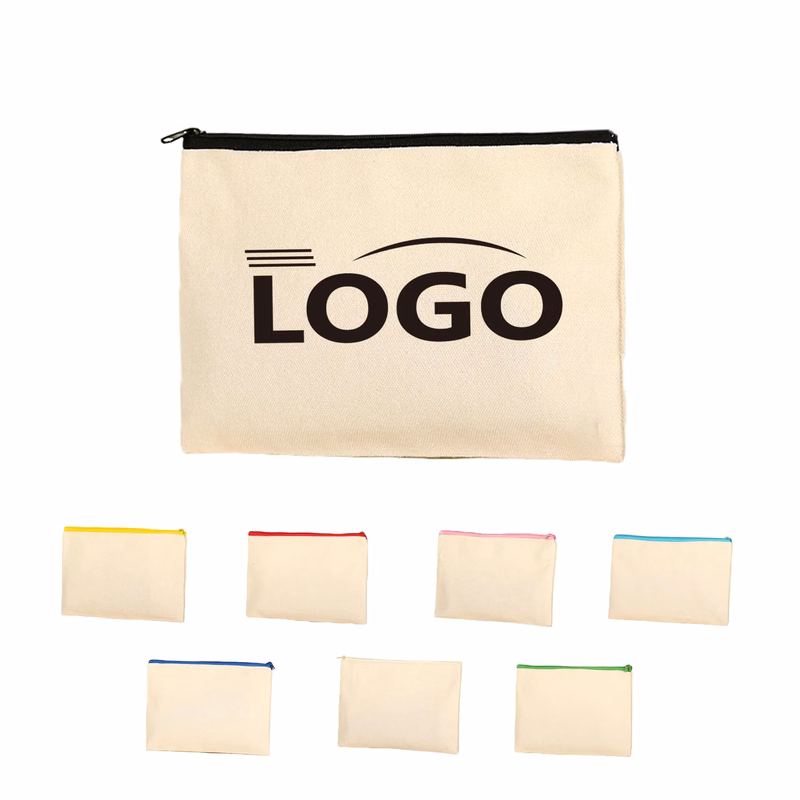 Durable Eco Canvas Pencil Pouch Pen Bags