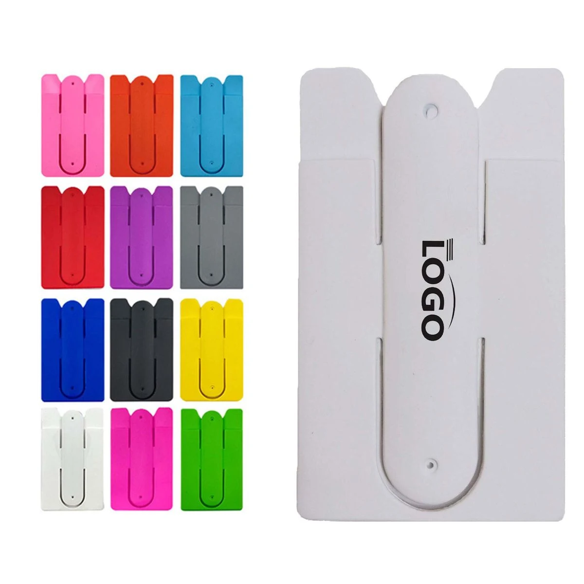Phone Back Silicone Card Stand MOQ 50 1