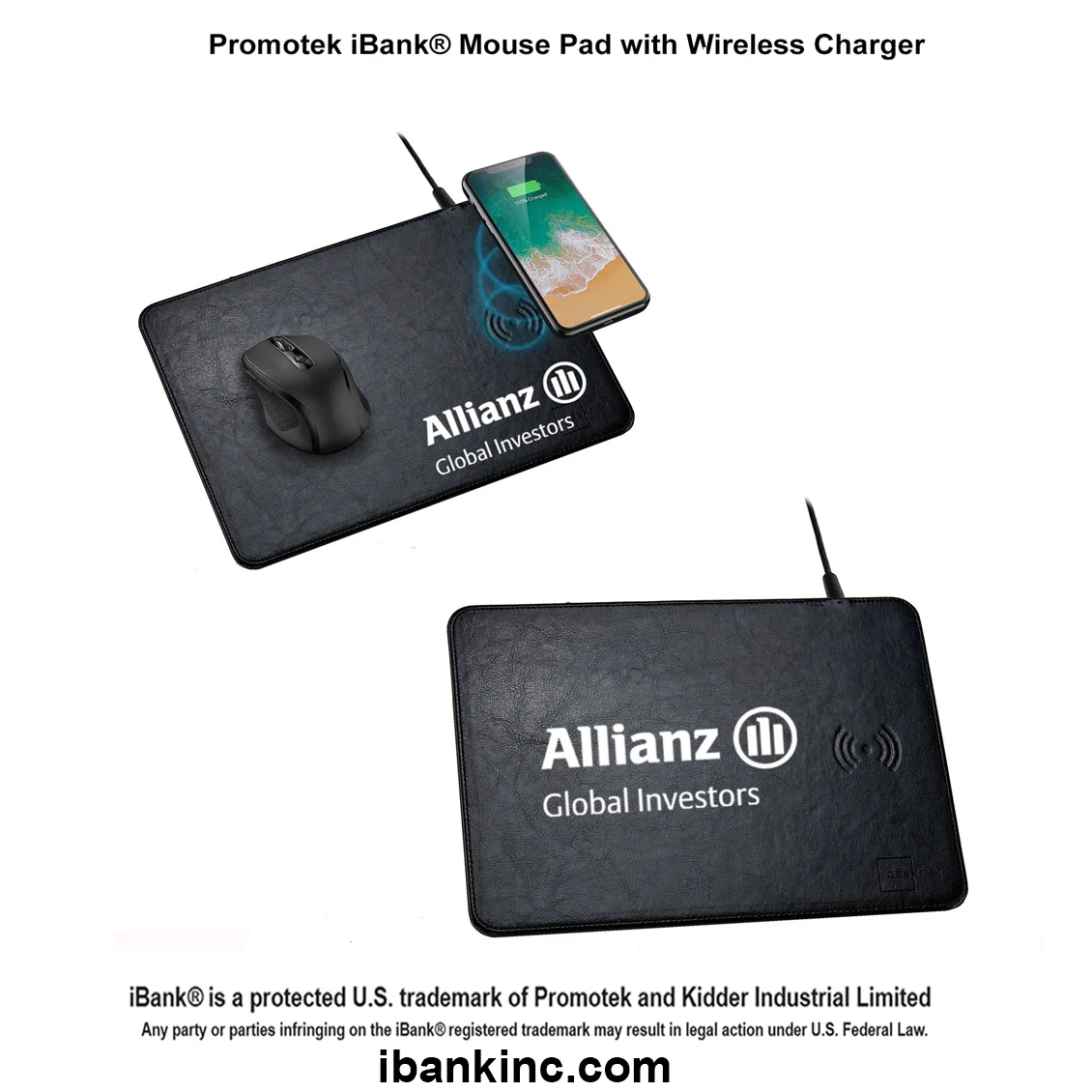 iBank ® Mouse Pad with Wireless Charger 1