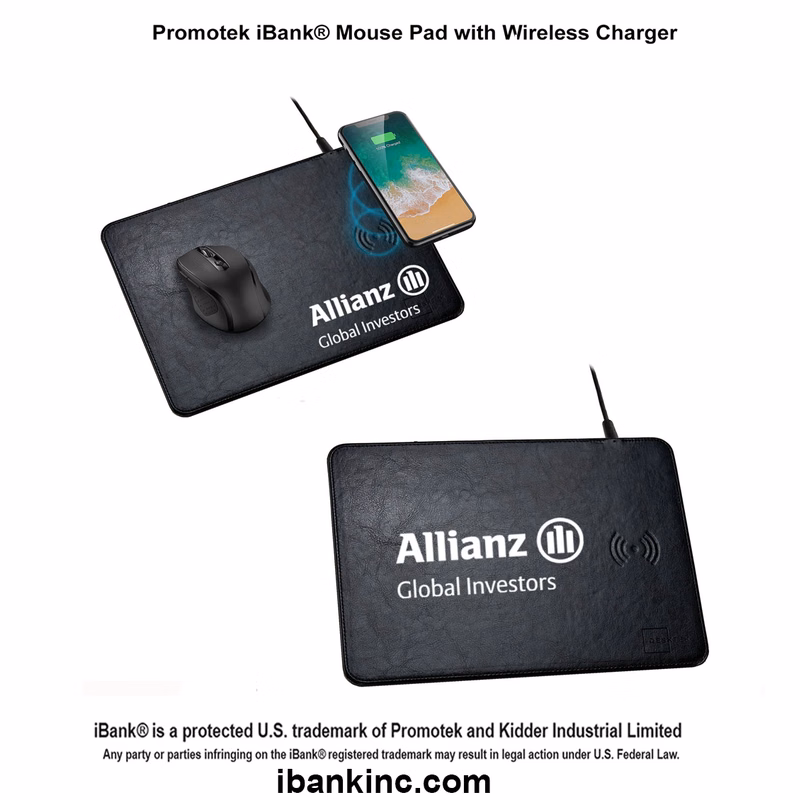 iBank ® Mouse Pad with Wireless Charger