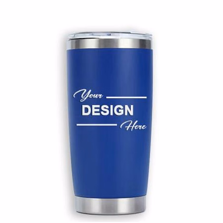 Drinkware: 20 OZ Tumbler (Navy Blue) with Lasered