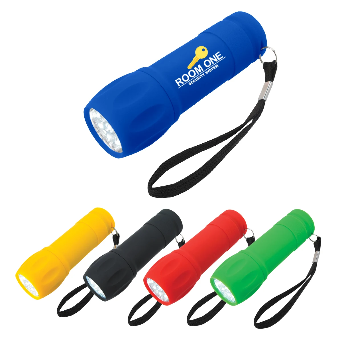 Rubberized Torch Light With Strap 1