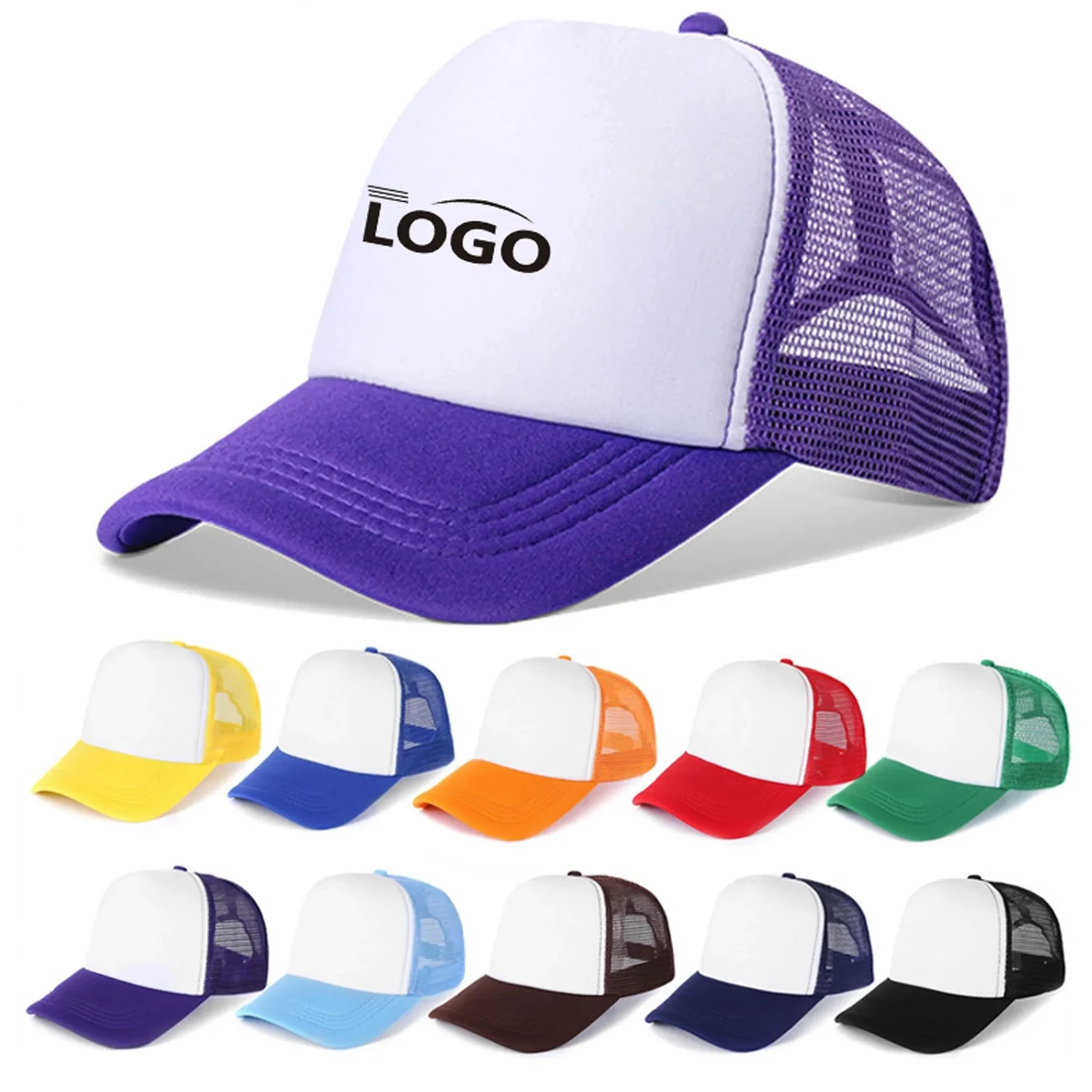 Foam Mesh Baseball Trucker Hat MOQ 100PCS 1