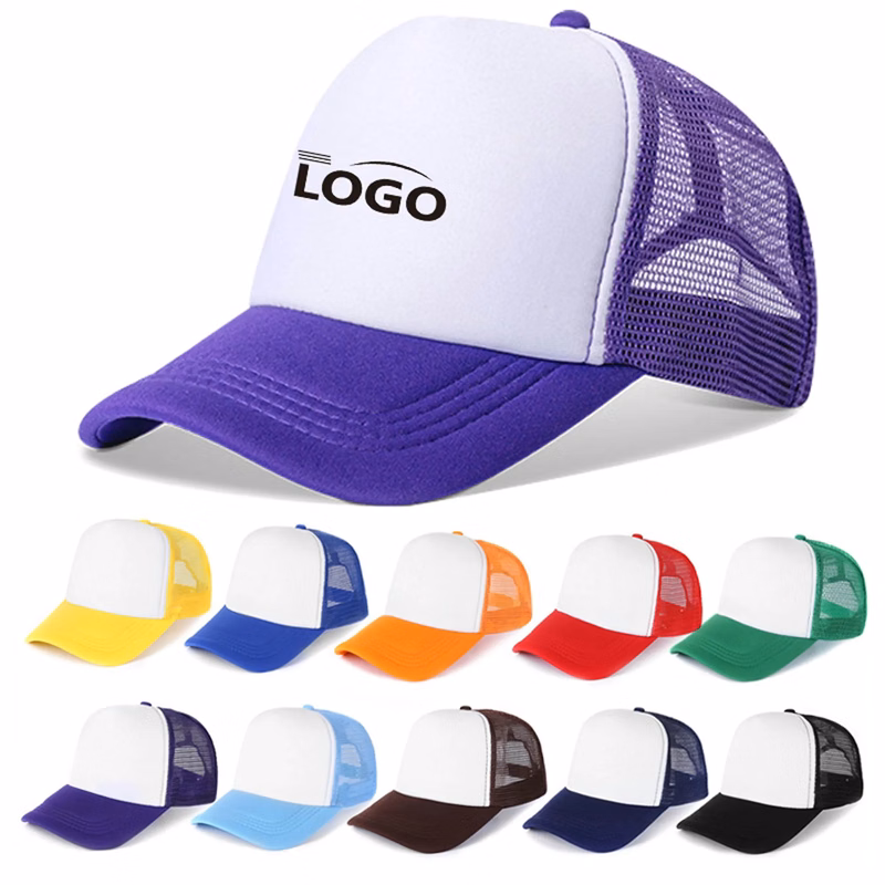 Foam Mesh Baseball Trucker Hat MOQ 100PCS